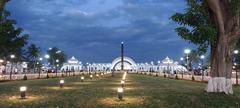 Illuminated Anna Memorial in Chennai