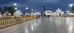 Illuminated Anna Memorial in Chennai