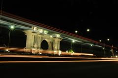 Anna Memorial night view near Marina Beach