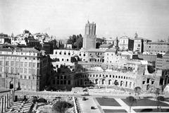 Trajan's Forum and Torre delle Milizie viewed from the Victor Emmanuel II Monument