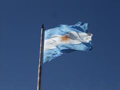 Argentinian Flag at Casa Rosada in Buenos Aires