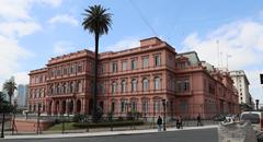 Panoramic view of Buenos Aires with notable city landmarks