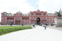 Panoramic view of Buenos Aires cityscape with notable landmarks