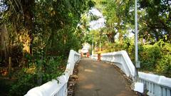 Shri Mangeshi Temple entrance path