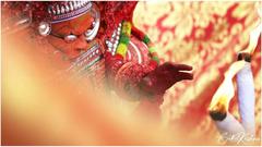 Kaniyal Bagavathi Theyyam performance in Karivellur, Kerala