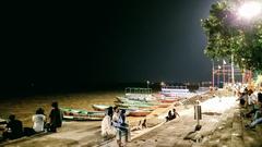 Assi Ghat in Varanasi, India