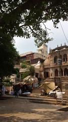 Bottle shops at Assi Ghat, Varanasi, India, October 2014