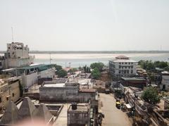 top view of Assi Ghat colony in Banaras