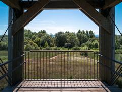 Ataria Interpretation Centre with wetlands in Vitoria-Gasteiz