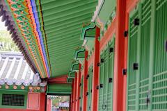 Architecture detail of traditional Korean palace