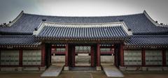 Gyeongbokgung Palace buildings in Seoul, South Korea