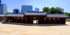 Deoksugung Palace and Seoul skyline