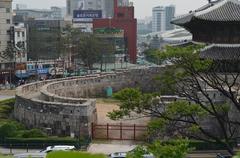 Heunginjimun Gate side view in Seoul, South Korea