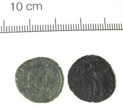 Copper alloy nummus of Gratian (367-383)