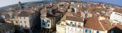 View of the city from the amphitheatre in Arles, France