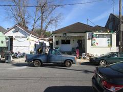 Backstreet Museum in Treme preparing for the Red Bean Parade on Lundi Gras