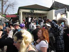 Mardi Gras celebration at Backstreet Cultural Museum, New Orleans