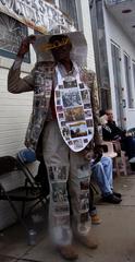 Mardi Gras Day celebration in Old Treme, New Orleans