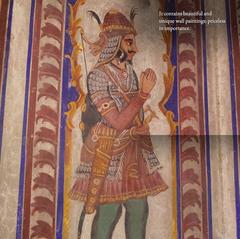 Fresco depicting a Sikh warrior from Asthan Baba Bikram Singh Bedi, Kanak Mandi, Amritsar, circa 1863–1879