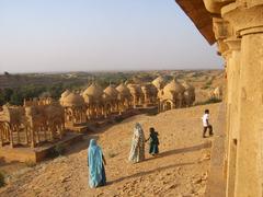 Cenotaphs at Bada Bagh in Jaisalmer, India