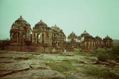 Bara Bagh cenotaphs near Jaisalmer, Rajasthan