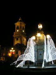 Plaza Alta in Algeciras during New Year's celebration