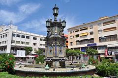 Cityscape of Algeciras with buildings and mountains