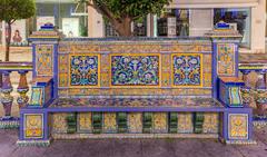 Bench in Plaza Alta, Algeciras, Cádiz, Spain