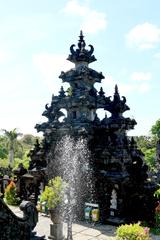 Gate and Fountain at Bajra Sandhi Monument in Denpasar, Bali