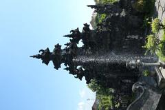 Bajra Sandhi Monument gate and fountain in Denpasar City, Bali