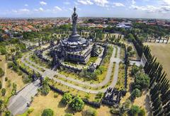 Aerial view of Bajra Sandhi Monument in Denpasar, Bali