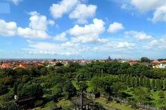 view south from the platform of Bajra Sandhi Monument in Denpasar City, Bali