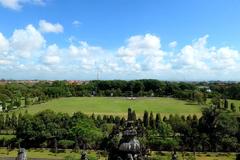 View North from the Bajra Sandhi Monument platform in Denpasar, Bali