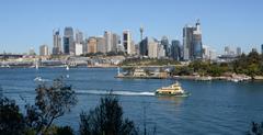 View from lookout at Balls Head Reserve in Waverton, Sydney