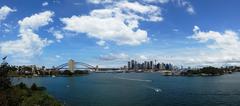 Balls Head Reserve panoramic view over Sydney Harbour