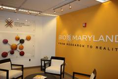 Maryland Biotechnology Center lobby in the World Trade Center Baltimore