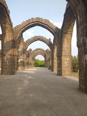 Bara Kaman monument in Bijapur at sunset