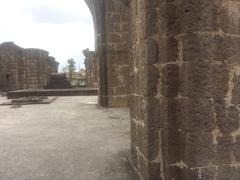 Bara Kaman monument with arches and stone pillars