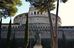 Bronze statue of Hadrian in the gardens of Castel Sant'Angelo, Rome