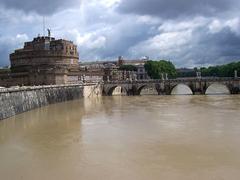 Rome Tiber River and Castel Sant'Angelo