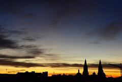 Monument at sunrise in Guadalajara, Mexico