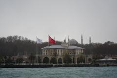 Bosphorus strait with a view of boats and cityscape