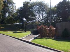 Entrance to the Battle of Britain Bunker with Spitfire replica