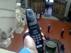 Audioguide gadget in Pushkin museum, Moscow