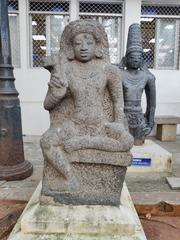 Ancient stone statue at Pondicherry Museum