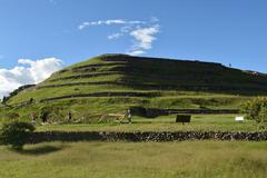 Ancient terraced ruins at Pumapungo