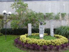 Bust of Max Uhle in Pumapunku, Cuenca, Ecuador