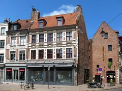 Historic buildings at Place du Lion d'Or in Lille