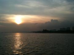 Sunset view from Bedok Jetty, Singapore