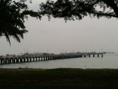 View of Bedok Jetty from East Coast Park, Singapore